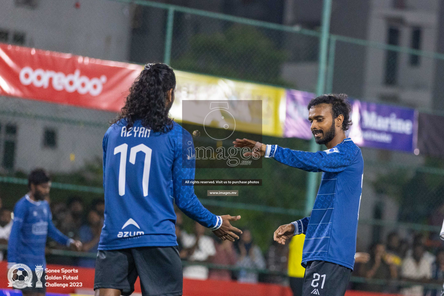 K. Thulusdhoo vs K. Gaafaru in Day 4 of Golden Futsal Challenge 2023 on 08 February 2023 in Hulhumale, Male, Maldives