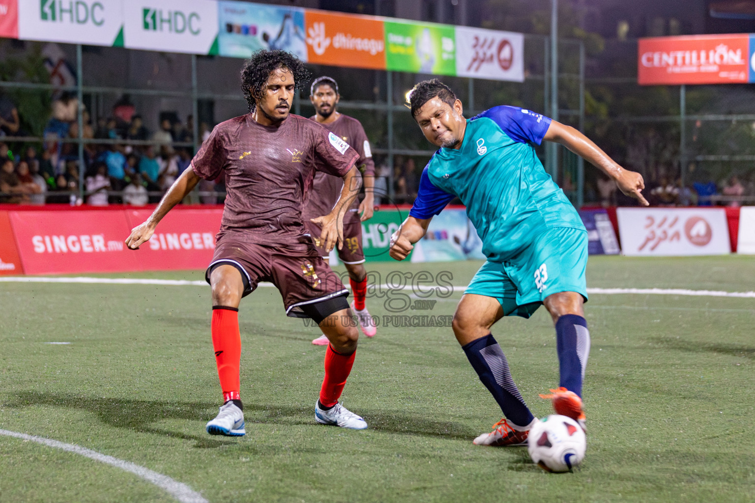 MMA SC vs POSC in the Quarter Finals of Club Maldives Classic 2024 held in Rehendi Futsal Ground, Hulhumale', Maldives on Tuesday, 17th September 2024. 
Photos: Hassan Simah / images.mv