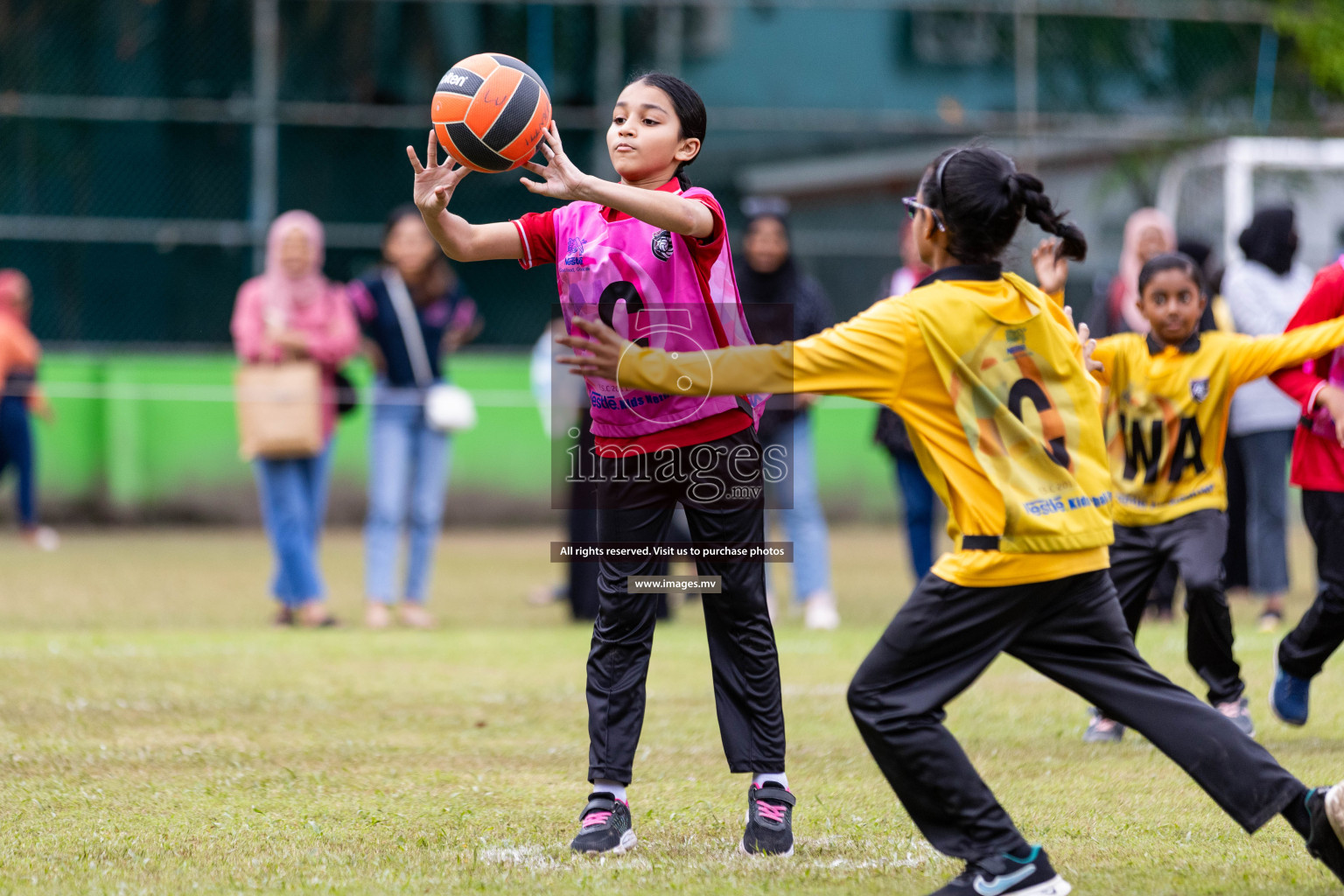 Day 2 of Nestle' Kids Netball Fiesta 2023 held in Henveyru Stadium, Male', Maldives on Thursday, 1st December 2023. Photos by Nausham Waheed / Images.mv