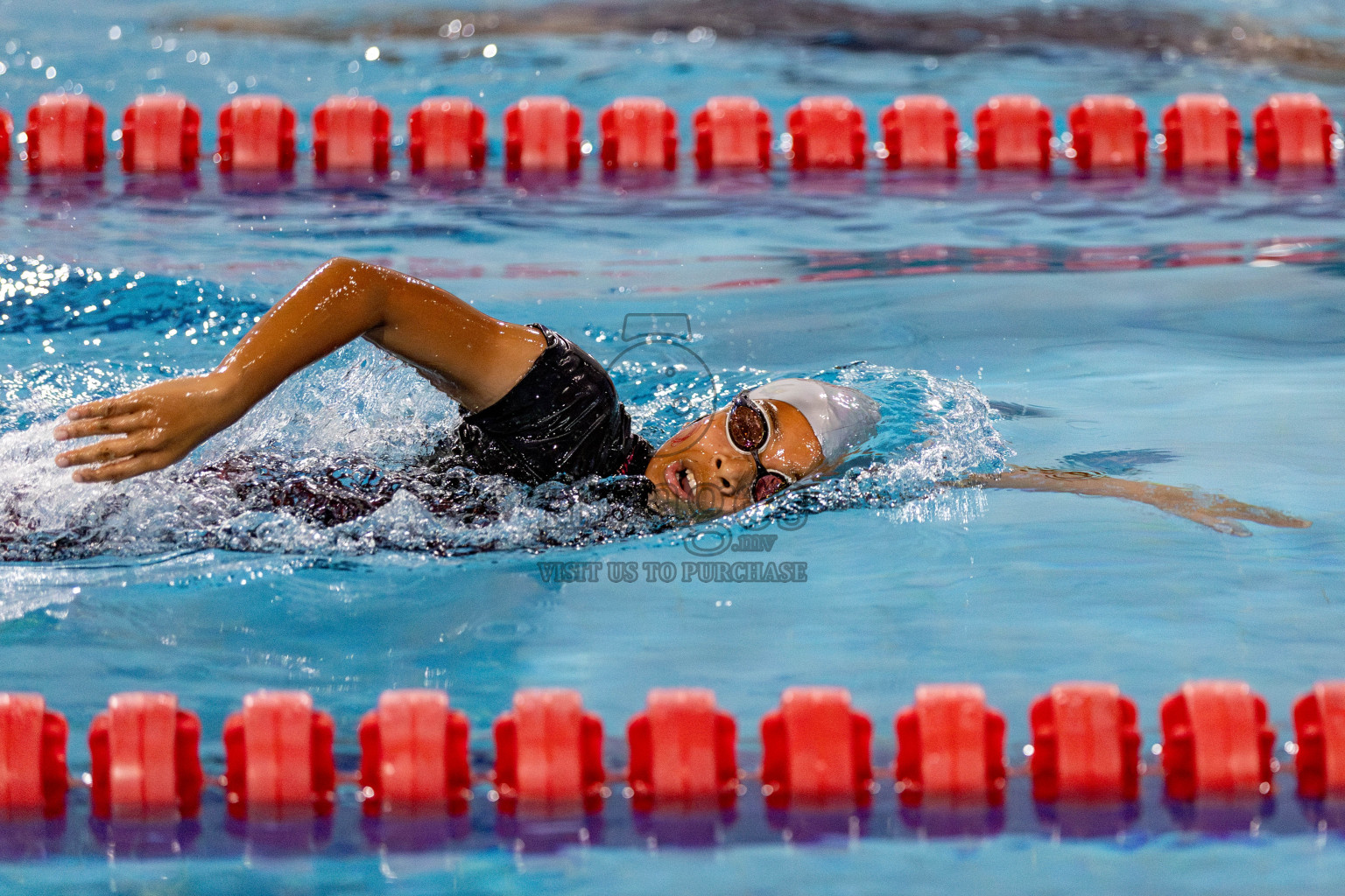 Day 2 of National Swimming Competition 2024 held in Hulhumale', Maldives on Saturday, 14th December 2024. Photos: Hassan Simah / images.mv