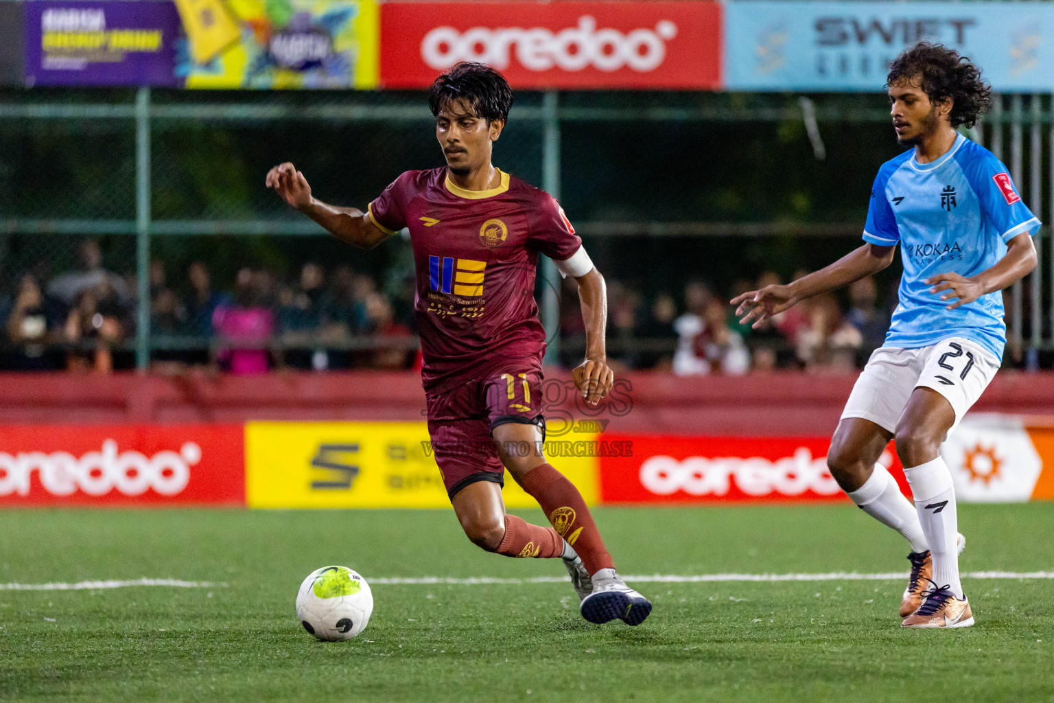 V Keyodhoo vs V Felidhoo in Day 29 of Golden Futsal Challenge 2024 was held on Tuesday , 13th February 2024 in Hulhumale', Maldives Photos: Nausham Waheed / images.mv