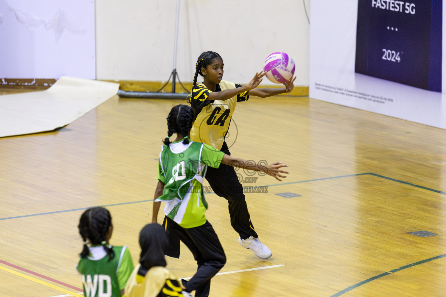 Day 1 of Inter-School Netball Tournament 2025 was held in Social Center Indoor Hall on Saturday, 18th October 2025. Photos: Areef Adam / images.mv