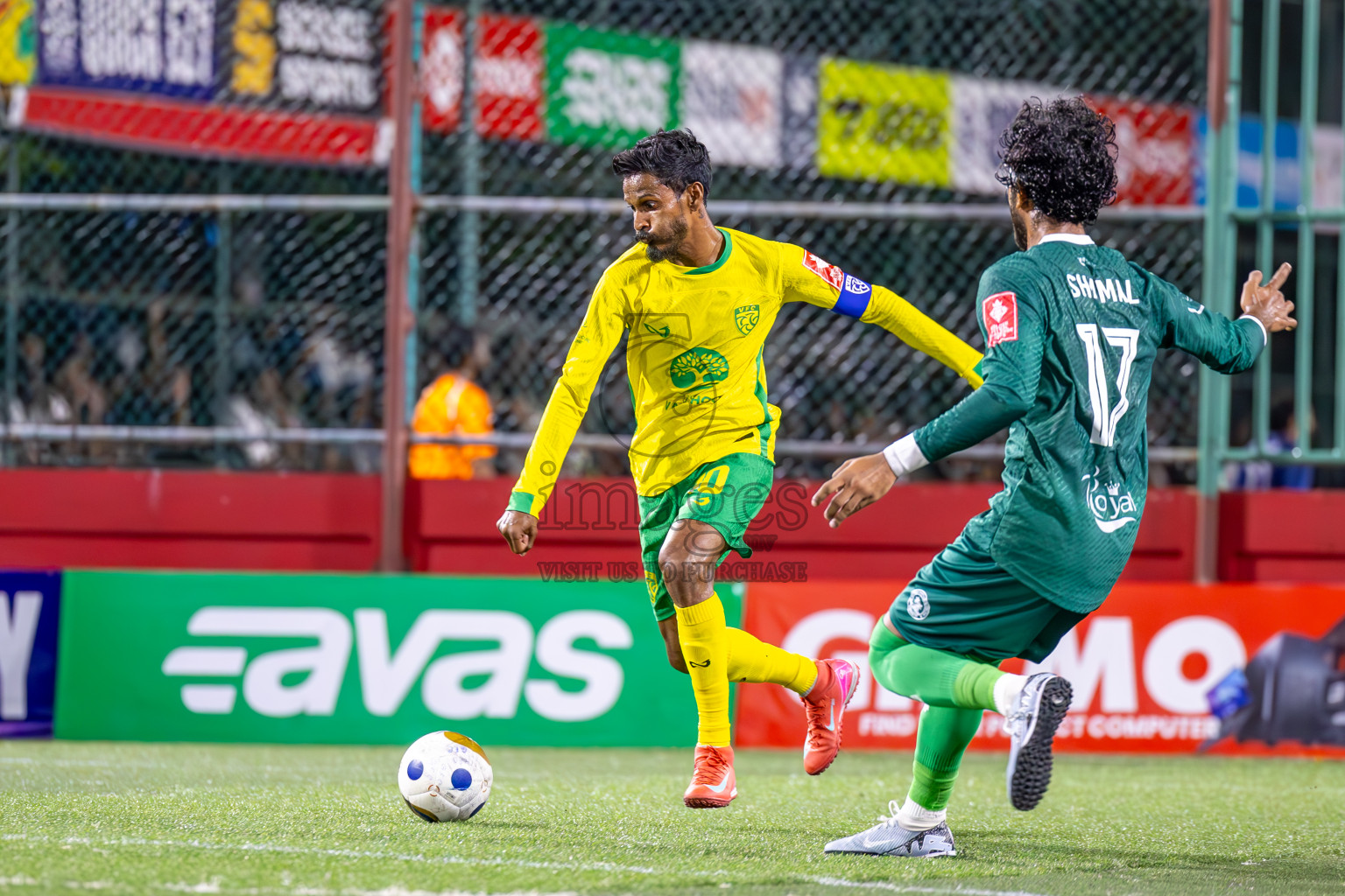 Dhandimagu vs GDh Vaadhoo in Zone Round on Day 28 of Golden Futsal Challenge 2025 was held on Saturday , 1st February 2025, in Hulhumale', Maldives. Photos: Ismail Thoriq / images.mv