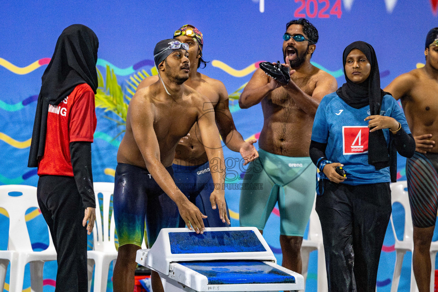 Day 5 of National Swimming Competition 2024 held in Hulhumale', Maldives on Tuesday, 17th December 2024. Photos: Hassan Simah / images.mv