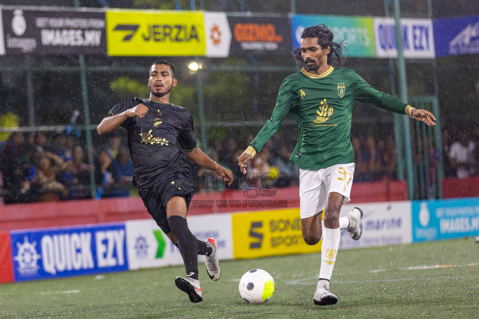 Th Thimarafushi vs HA Utheemu in Round of 16 on Day 40 of Golden Futsal Challenge 2024 which was held on Tuesday, 27th February 2024, in Hulhumale', Maldives Photos: Ismail Thoriq / images.mv