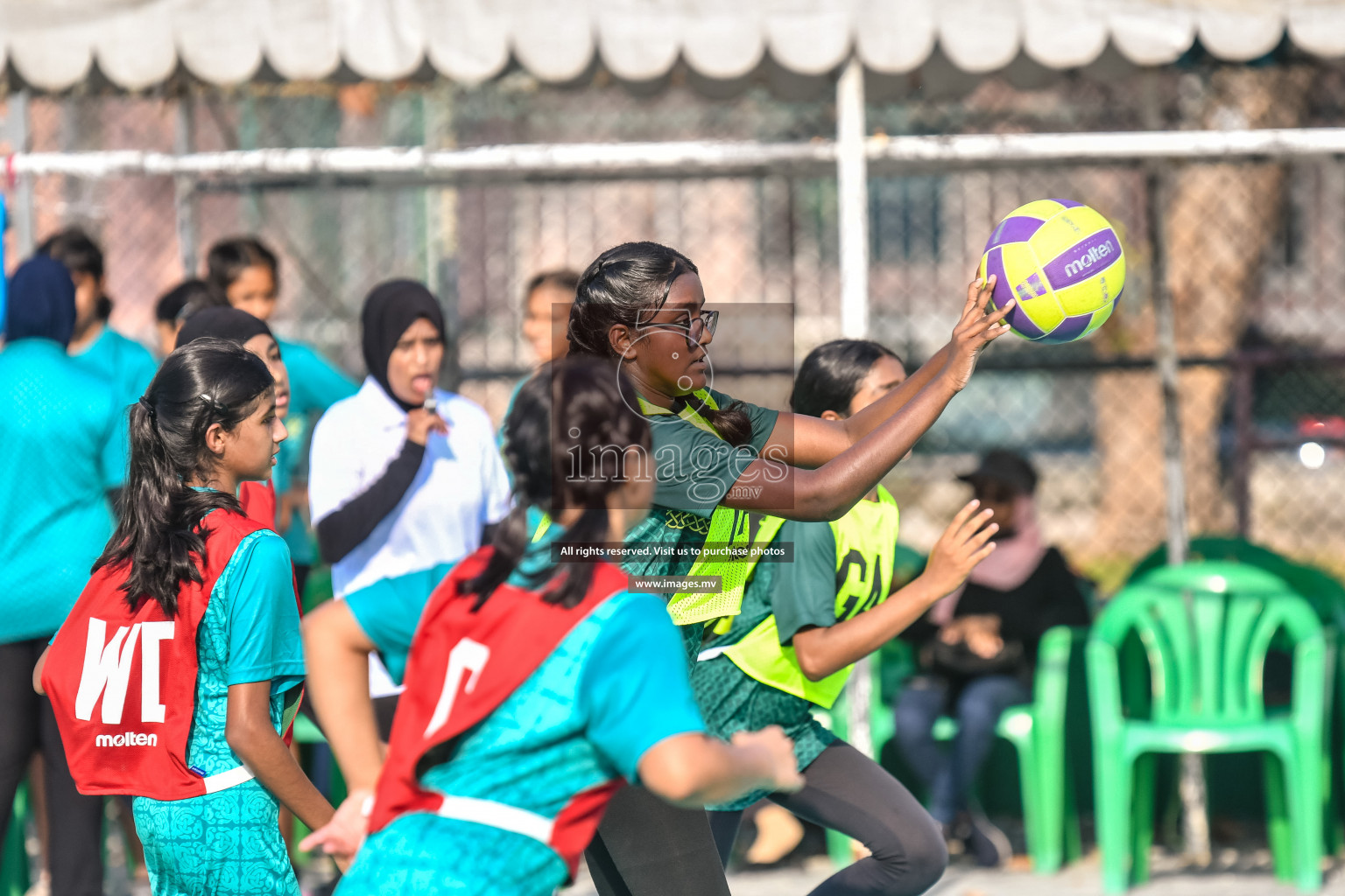 Day 11 of Junior Netball Championship 2022 held in Male', Maldives. Photos by Nausham Waheed