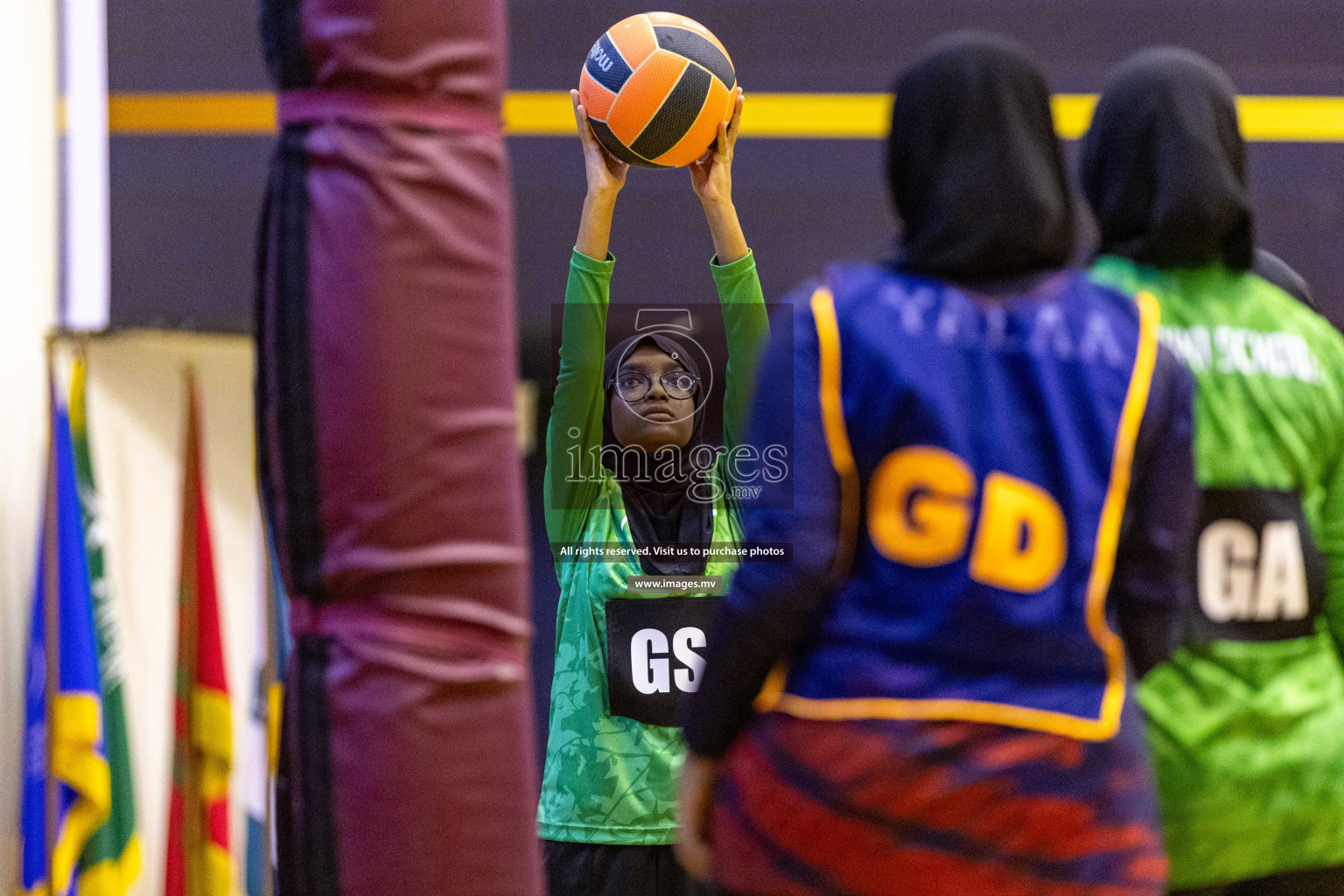 Day4 of 24th Interschool Netball Tournament 2023 was held in Social Center, Male', Maldives on 30th October 2023. Photos: Nausham Waheed / images.mv