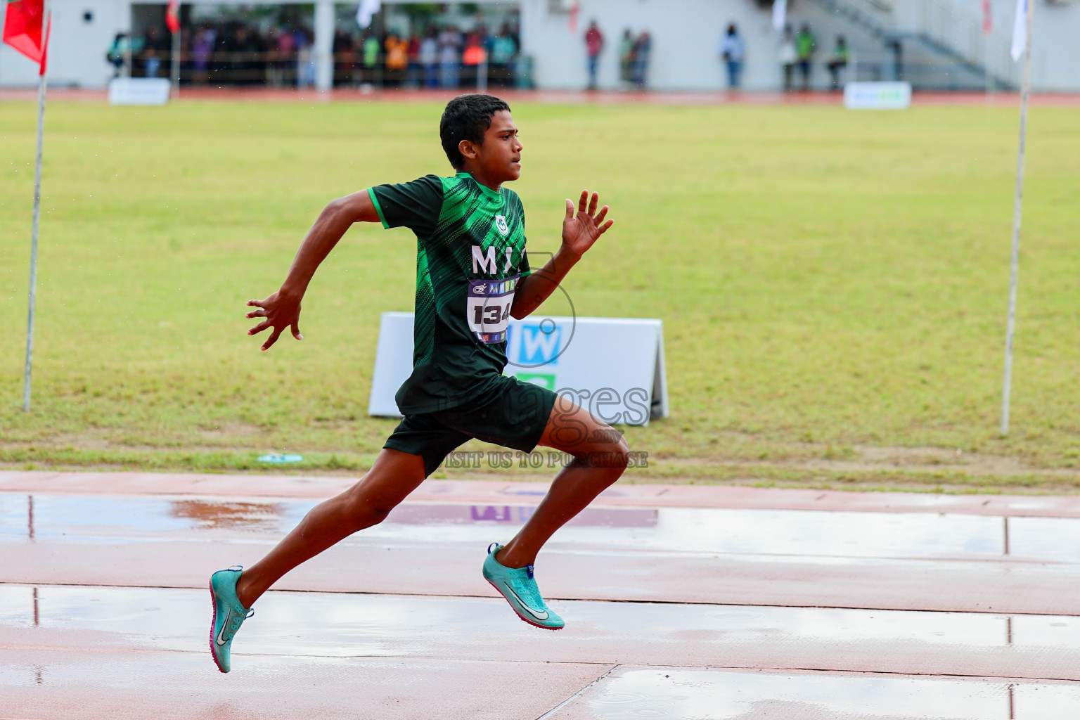 Day 1 of MWSC Interschool Athletics Championships 2024 held in Hulhumale Running Track, Hulhumale, Maldives on Saturday, 9th November 2024. 
Photos by: Ismail Thoriq, Hassan Simah / Images.mv