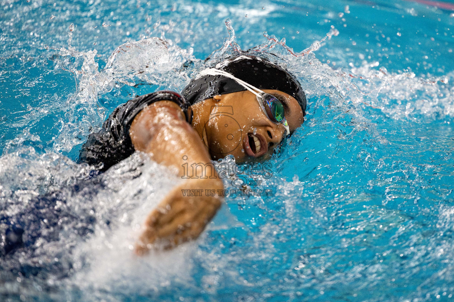 Day 5 of National Swimming Competition 2024 held in Hulhumale', Maldives on Tuesday, 17th December 2024. 
Photos: Hassan Simah / images.mv