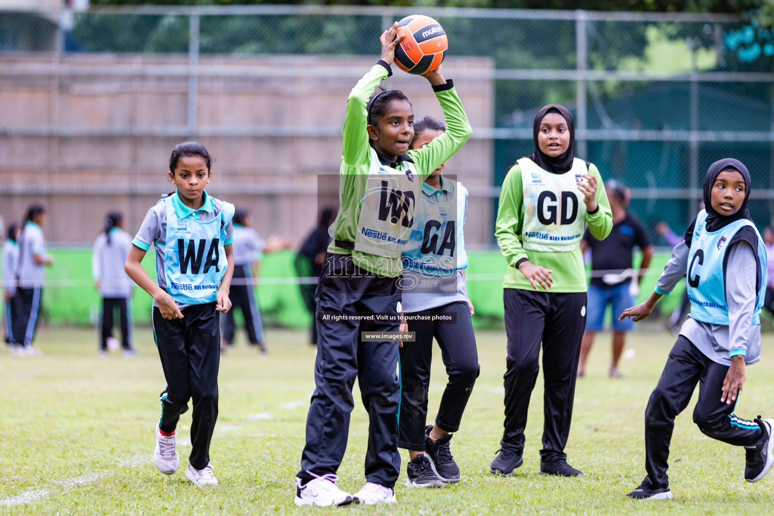 Day 1 of Nestle' Kids Netball Fiesta 2023 held in Henveyru Stadium, Male', Maldives on Thursday, 30th November 2023. Photos by Nausham Waheed / Images.mv