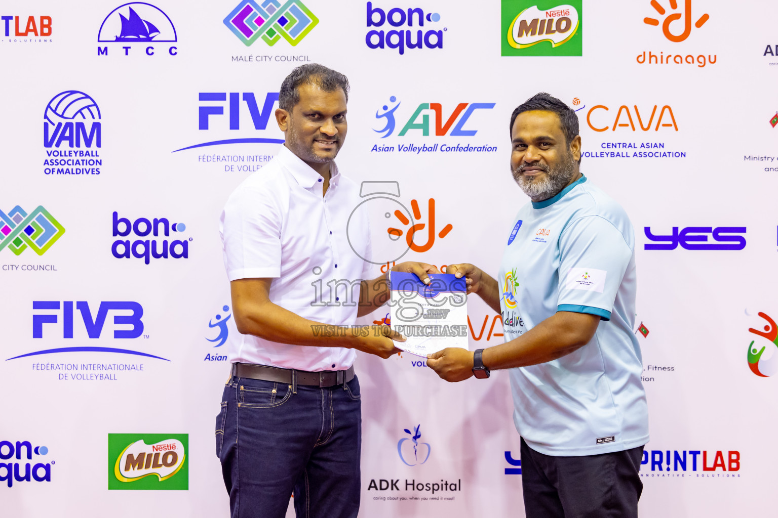 Sri Lanka vs Maldives in Semi Final of CAVA U20 Woman's Volleyball Championship 2024 was held in Social Center, Male', Maldives on 22nd July 2024. Photos: Nausham Waheed / images.mv