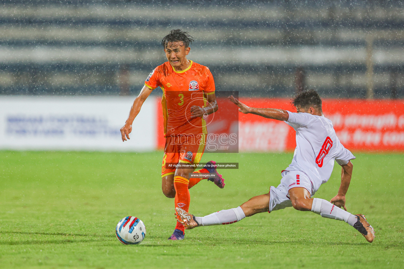 Bhutan vs Lebanon in SAFF Championship 2023 held in Sree Kanteerava Stadium, Bengaluru, India, on Sunday, 25th June 2023. Photos: Nausham Waheed, Hassan Simah / images.mv