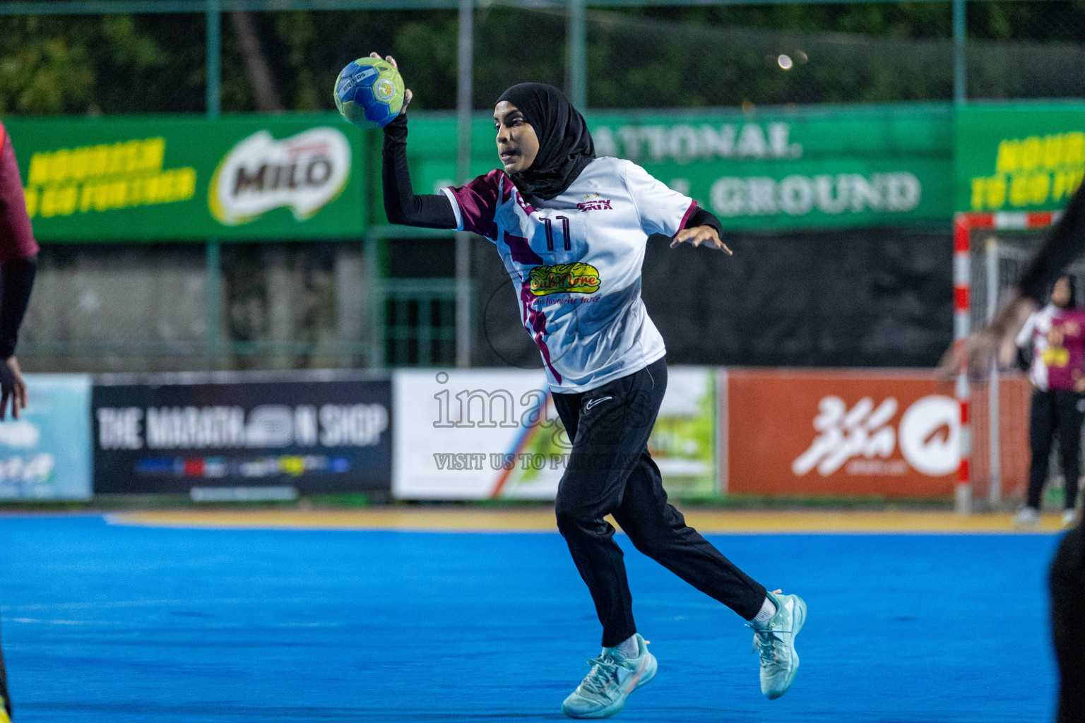 Division one Final 10th National Handball Tournament 2023, held in Handball ground, Male', Maldives on Saturday, 13th January 2023 Photos: Nausham Waheed/ Images.mv