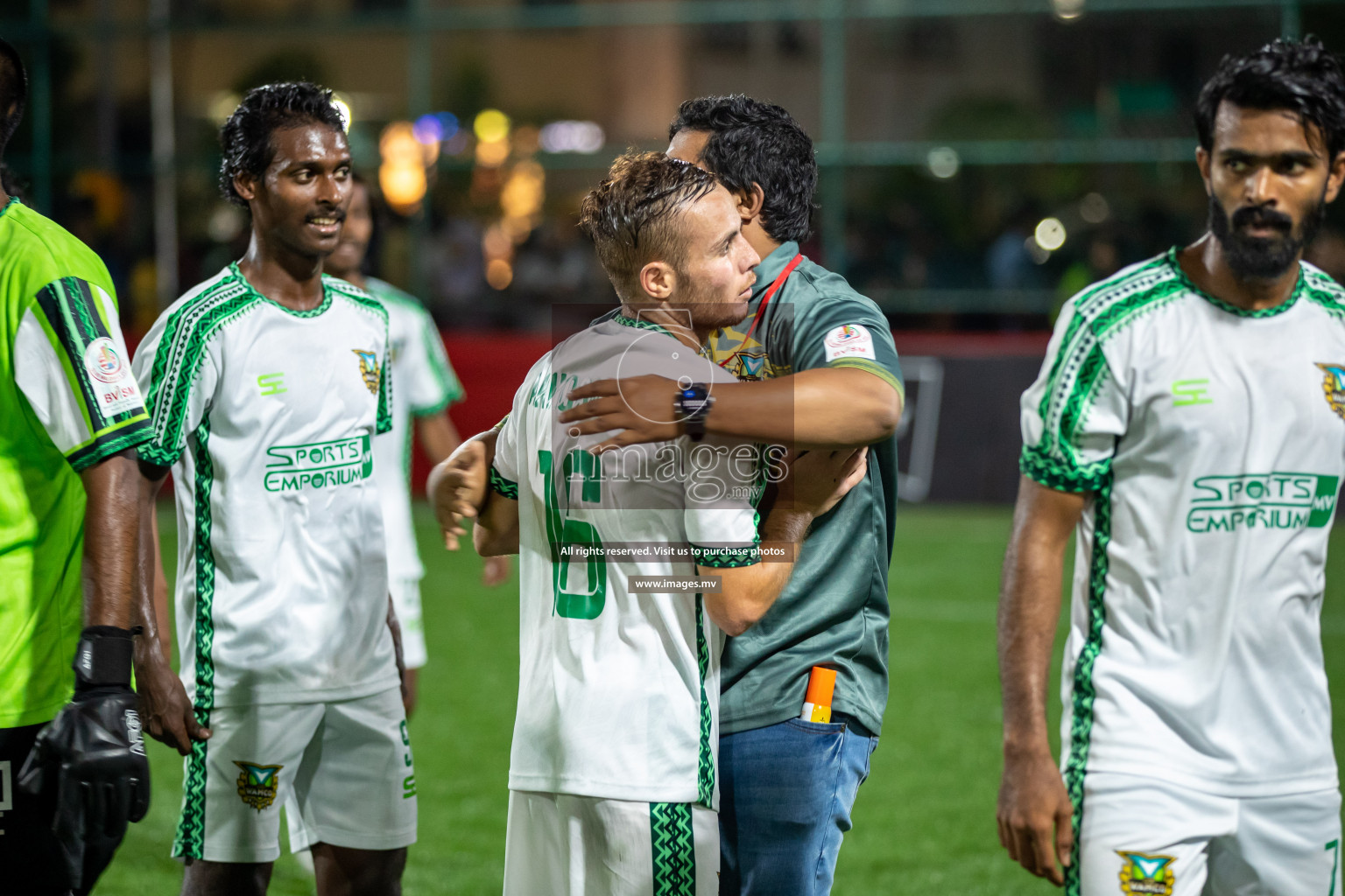 WAMCO vs Team Allied in Round of 16 of Club Maldives Cup 2022 was held in Hulhumale', Maldives on Monday, 24th October 2022. Photos: Hassan Simah / images.mv