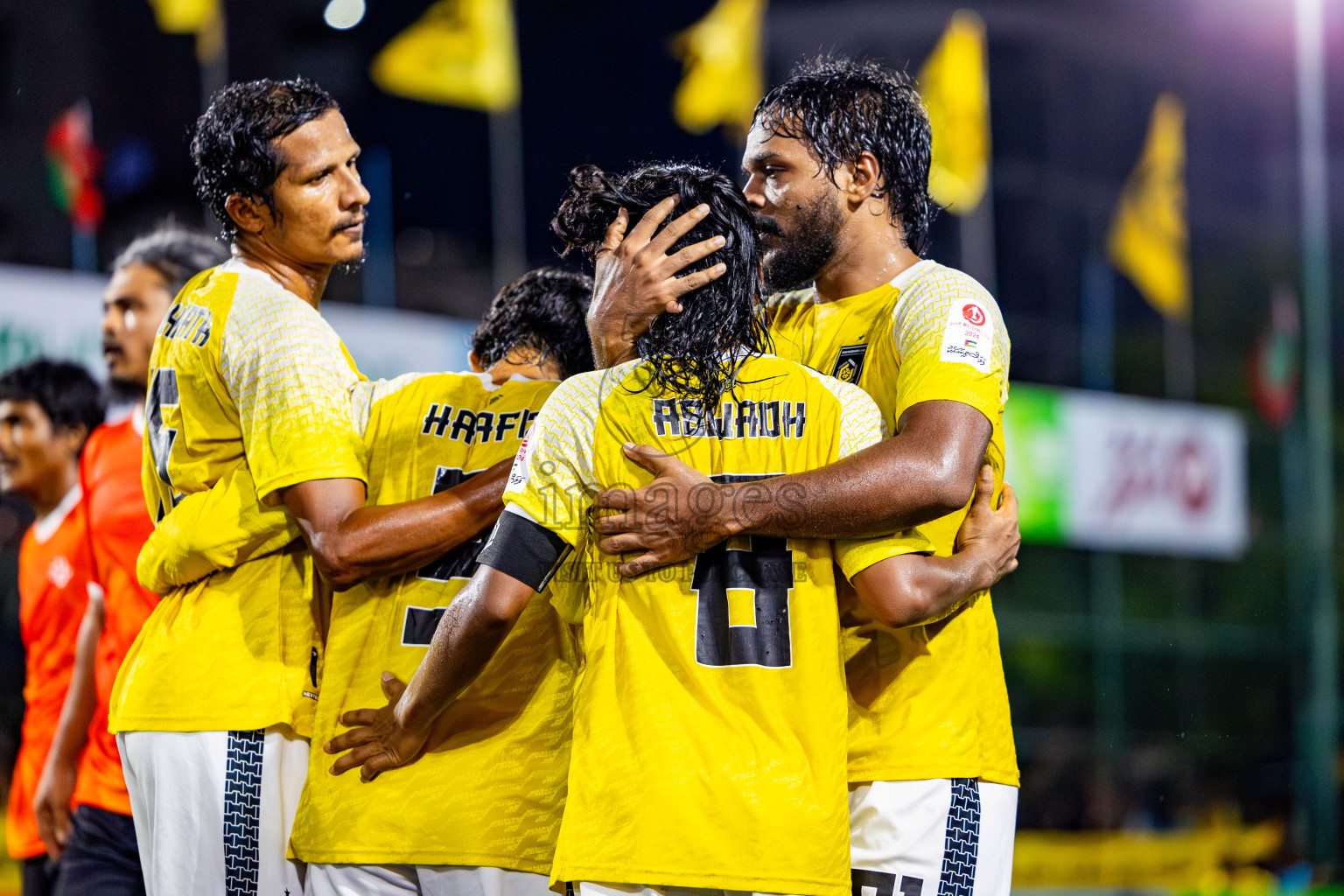 Dhiraagu vs RRC in Quarter Finals of Club Maldives Cup 2024 held in Rehendi Futsal Ground, Hulhumale', Maldives on Friday, 11th October 2024. Photos: Nausham Waheed / images.mv