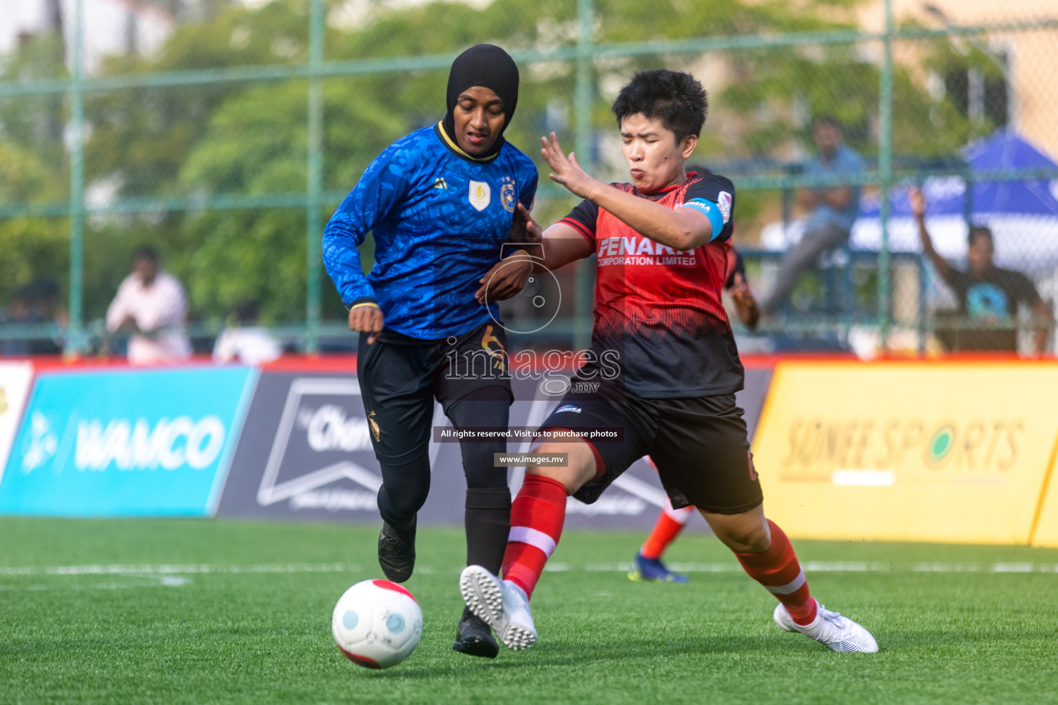 MPL vs Team Fenaka in Eighteen Thirty Women's Futsal Fiesta 2022 was held in Hulhumale', Maldives on Wednesday, 12th October 2022. Photos: Ismail Thoriq / images.mv