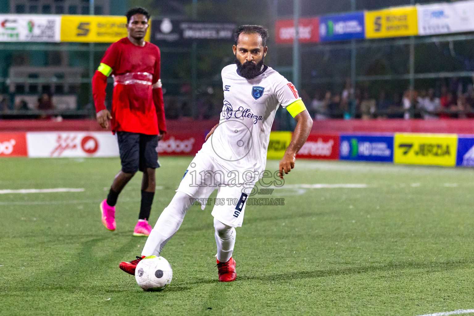 M. Raiymandhoo vs M. Veyvah in Day 19 of Golden Futsal Challenge 2024 was held on Friday, 2nd February 2024 in Hulhumale', Maldives Photos: Hassan Simah / images.mv