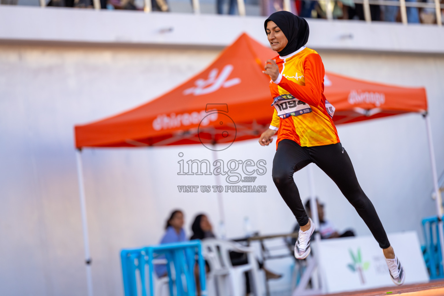 Day 4 of MWSC Interschool Athletics Championships 2024 held in Hulhumale Running Track, Hulhumale, Maldives on Tuesday, 12th November 2024. Photos by: Ismail Thoriq / Images.mv