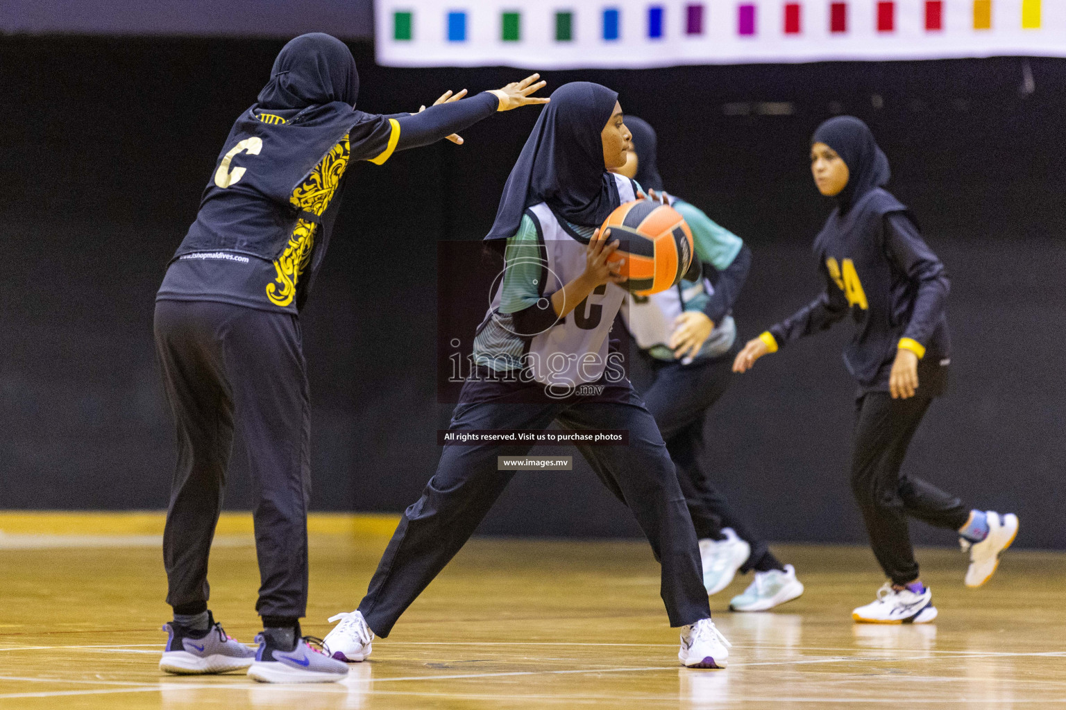 Day7 of 24th Interschool Netball Tournament 2023 was held in Social Center, Male', Maldives on 2nd November 2023. Photos: Nausham Waheed / images.mv