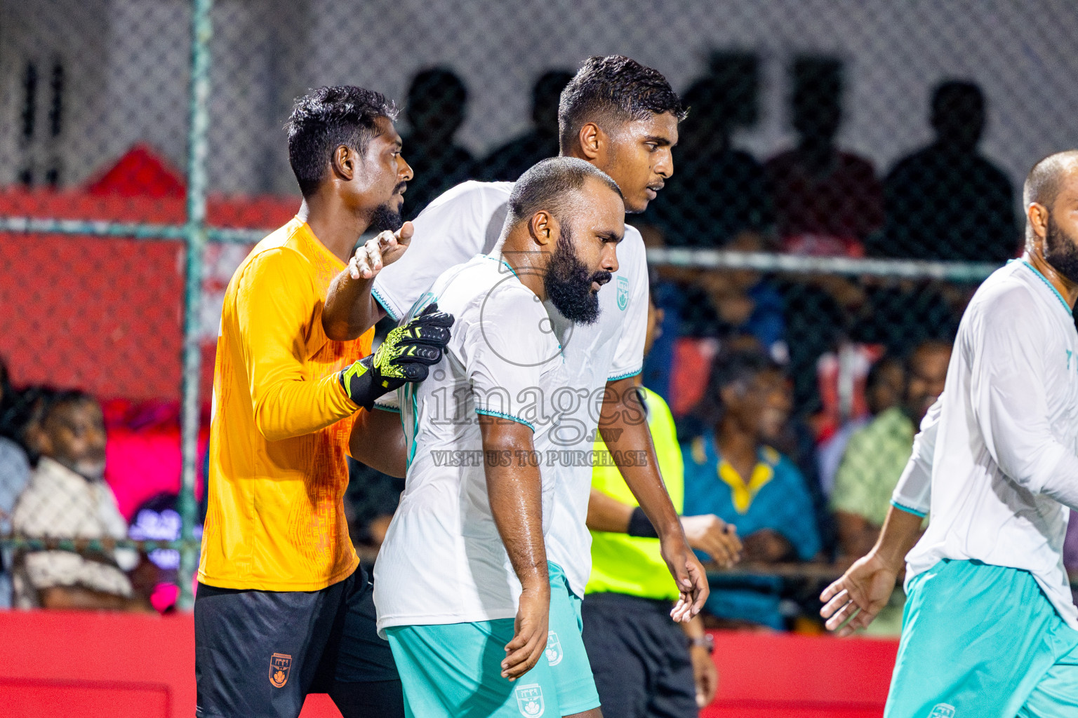 F Dharanboodhoo VS F Nilandhoo in Day 7 of Golden Futsal Challenge 2025 was held on Saturday, 11th January 2025, in Hulhumale', Maldives Photos: Nausham Waheed / images.mv