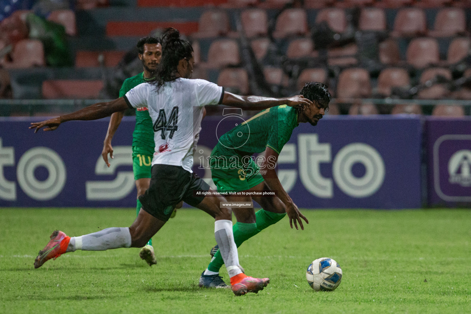 Maziya Sports and Recreation Club vs Super United Sports in Ooredoo Dhivehi Premier League 2021/22 on 12th July 2022, held in National Football Stadium, Male', Maldives Photos: Maanish/ Images mv