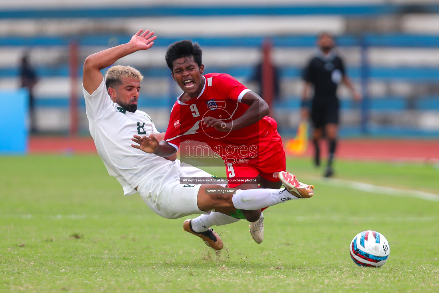 Nepal vs Pakistan in SAFF Championship 2023 held in Sree Kanteerava Stadium, Bengaluru, India, on Tuesday, 27th June 2023. Photos: Nausham Waheed, Hassan Simah / images.mv