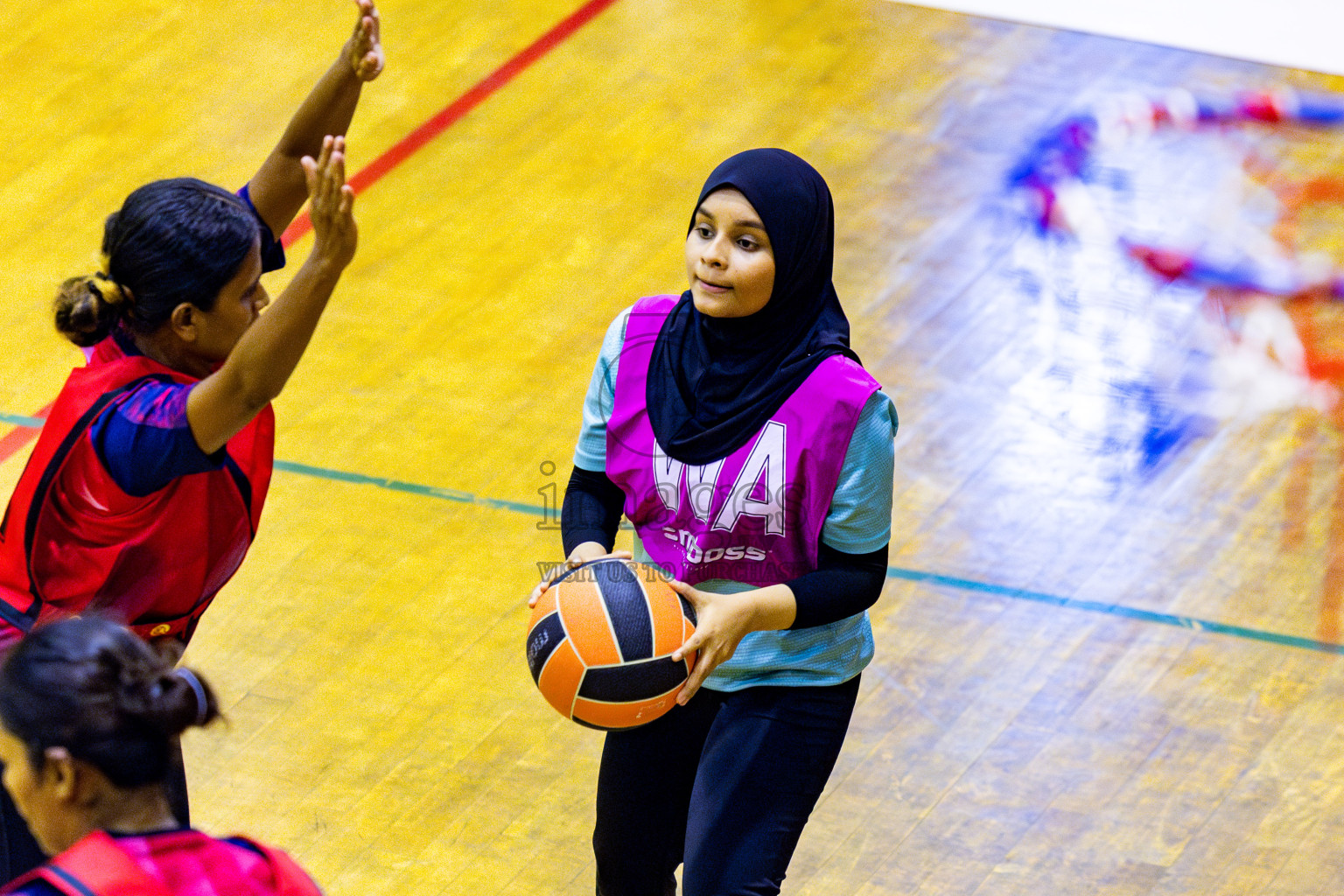 MV Netters vs Club Matrix in Day 4 of 21st National Netball Tournament was held in Social Canter at Male', Maldives on Sunday, 19th May 2024. Photos: Nausham Waheed / images.mv