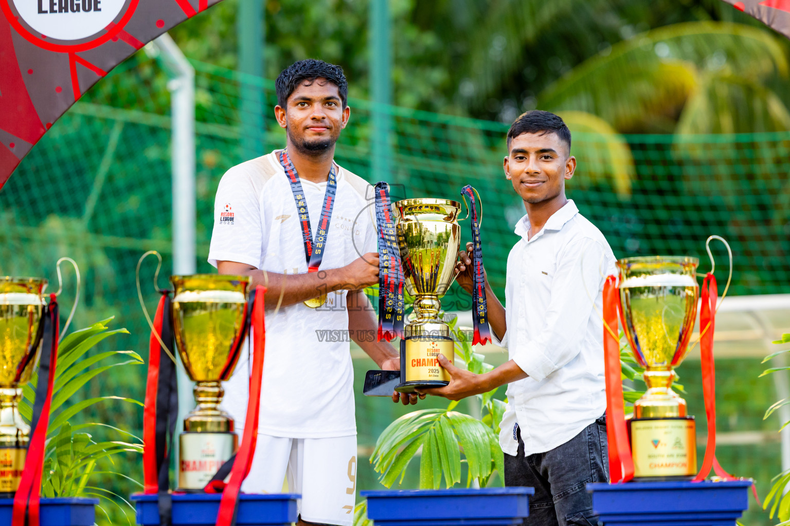 Barcelo vs Conrad in the Final of Resort League 2025 (Ari Zone) was held on Sunday, 28th June 2025 in Conrad Maldives Rangali Island, Alif Dhaalu Atoll, Maldives. Photos: Nausham Waheed / images.mv