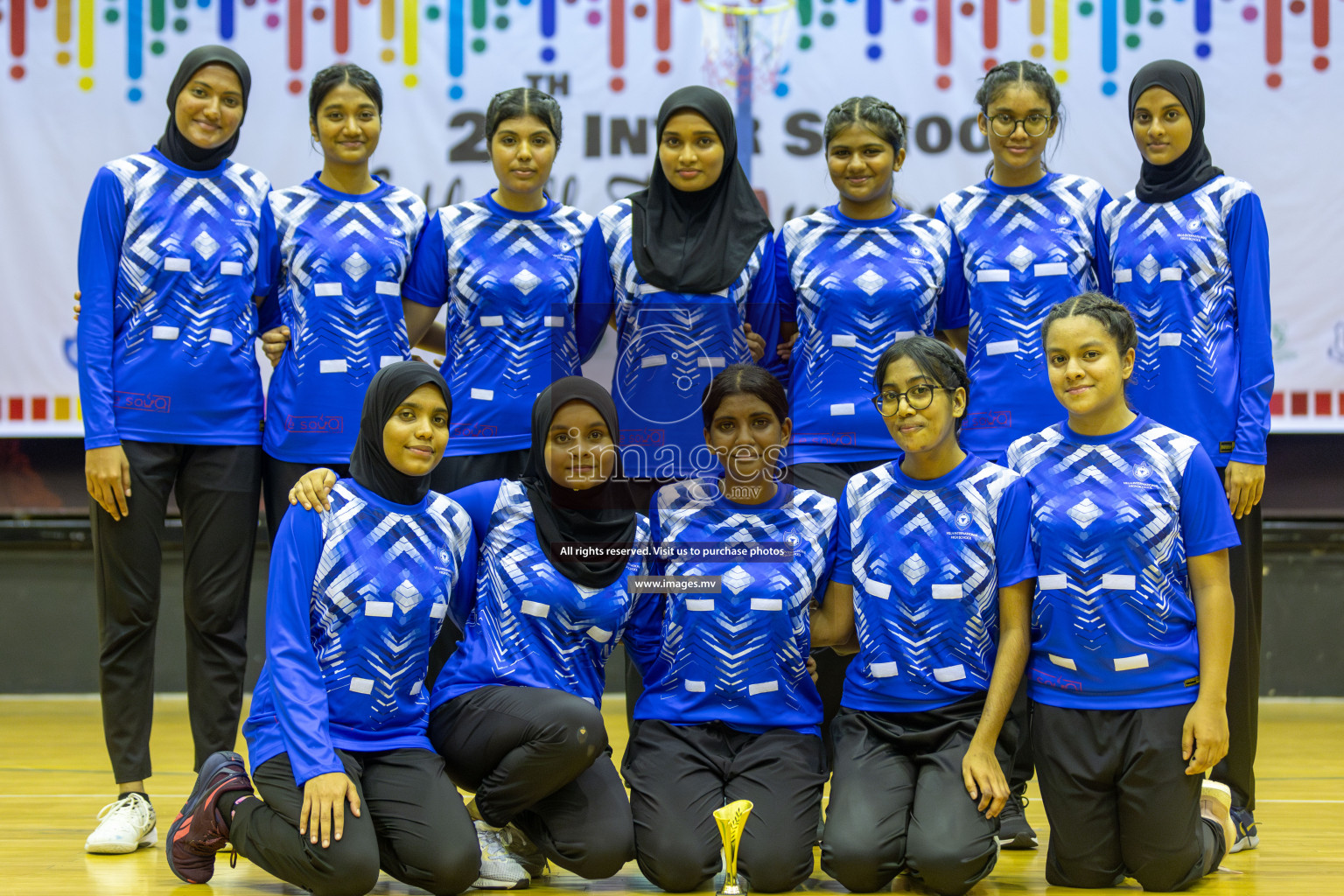 Day 11 of 24th Interschool Netball Tournament 2023 was held in Social Center, Male', Maldives on 6th November 2023. Photos: Mohamed Mahfooz Moosa / images.mv