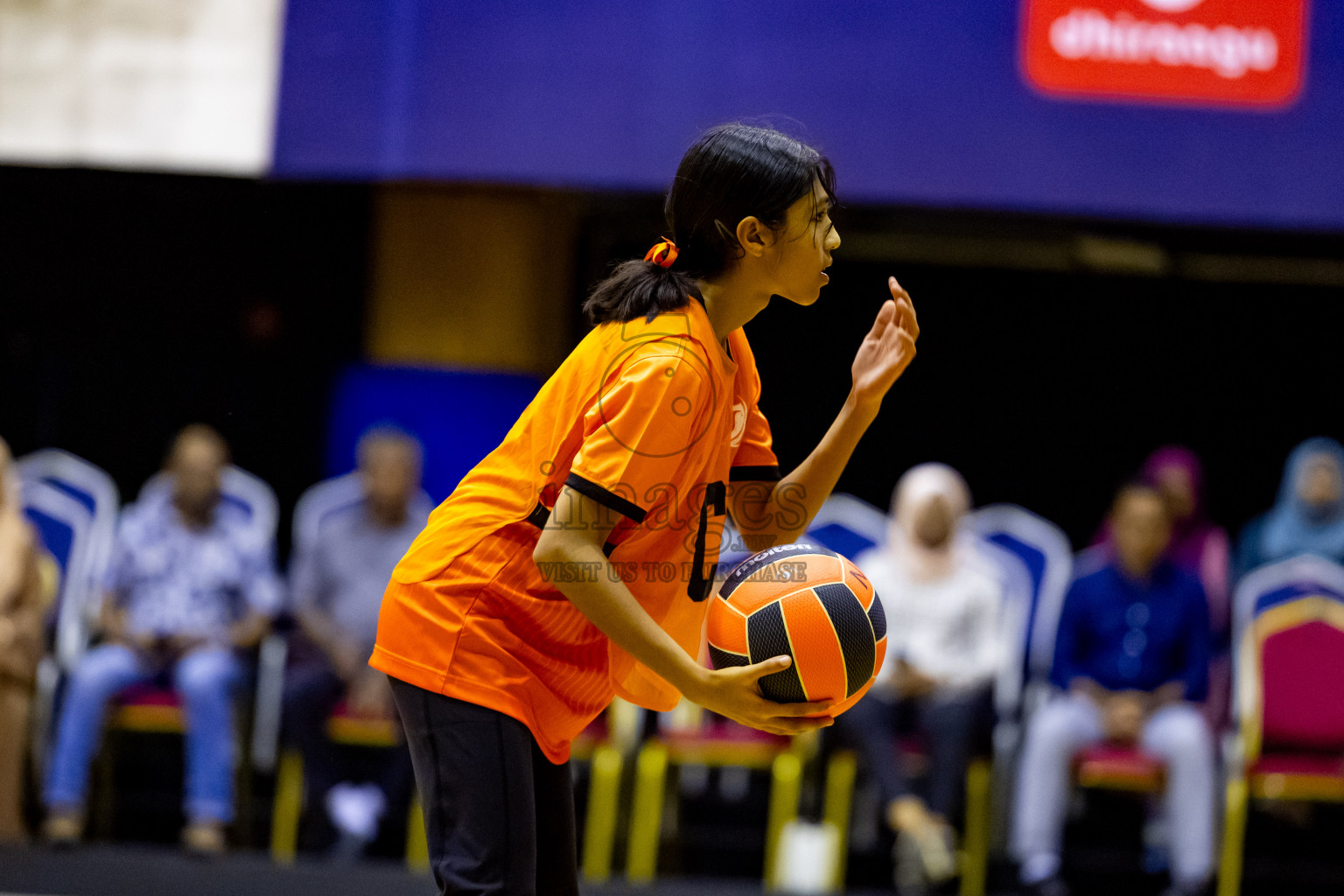 Day 1 of 25th Milo Inter-School Netball Tournament was held in Social Center at Male', Maldives on Thursday, 8th August 2024. Photos: Nausham Waheed / images.mv