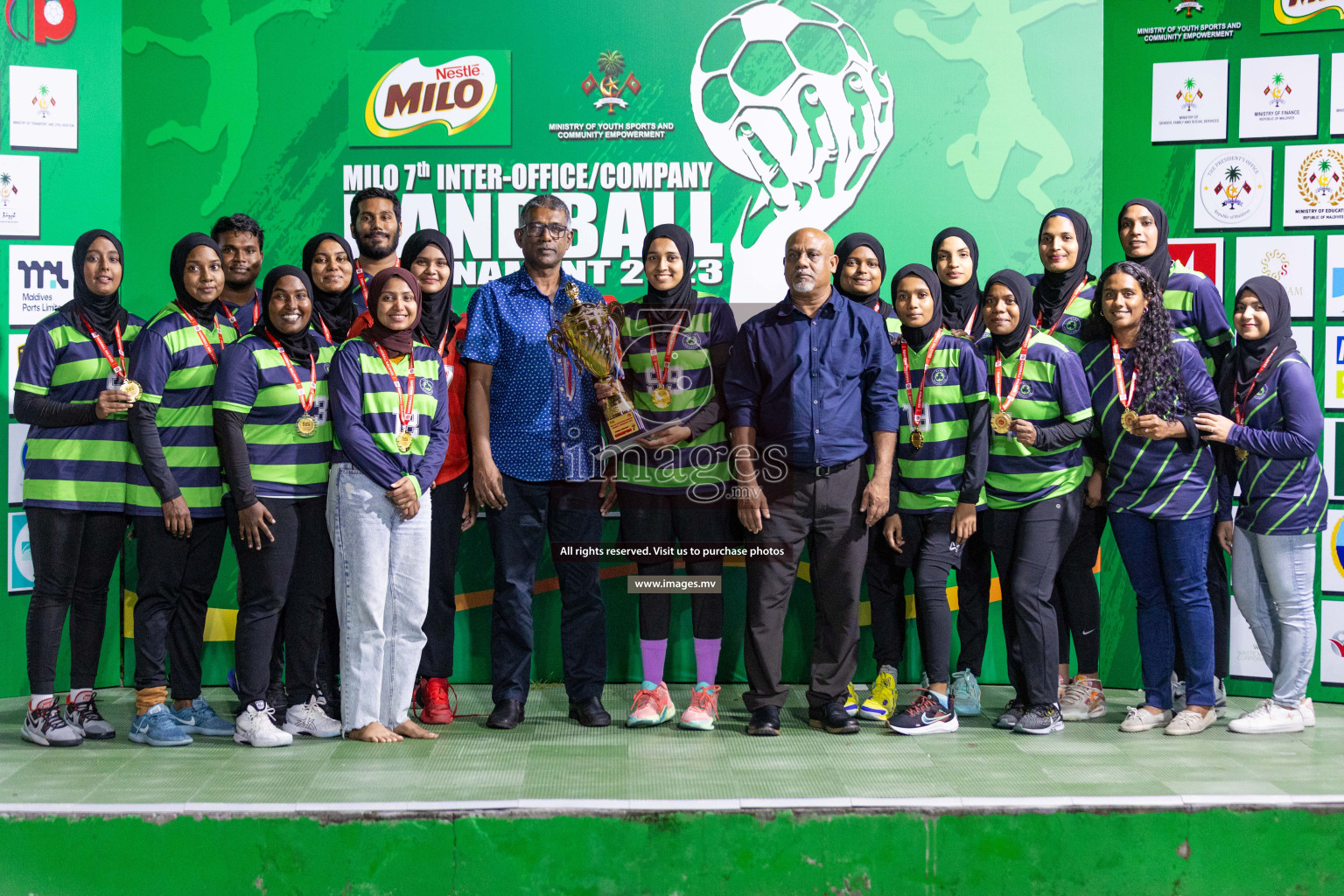 1st Division Final of 7th Inter-Office/Company Handball Tournament 2023, held in Handball ground, Male', Maldives on Monday, 24th October 2023 Photos: Nausham Waheed/ Images.mv