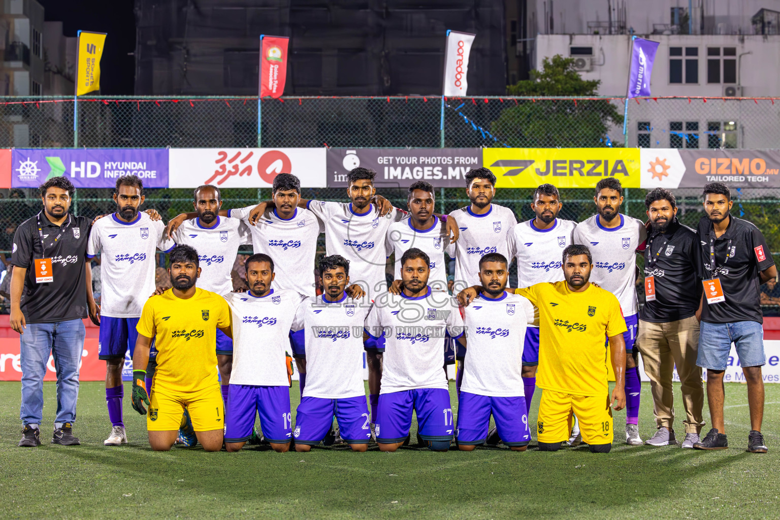 F Dharanboodhoo vs F Bilehdhoo in Day 24 of Golden Futsal Challenge 2024 was held on Wednesday , 7th February 2024 in Hulhumale', Maldives
Photos: Ismail Thoriq / images.mv