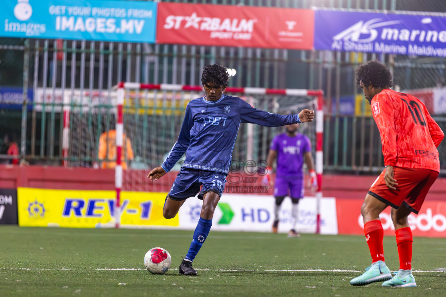 AA Feridhoo vs AA Mathiveri in Day 11 of Golden Futsal Challenge 2024 was held on Thursday, 25th January 2024, in Hulhumale', Maldives
Photos: Ismail Thoriq / images.mv