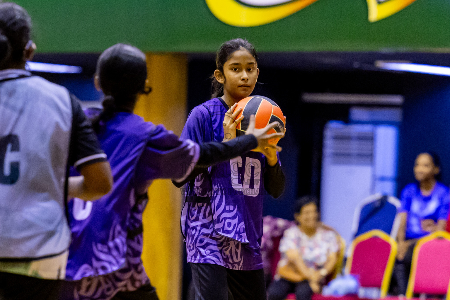 Day 9 of 25th Inter-School Netball Tournament was held in Social Center at Male', Maldives on Monday, 19th August 2024. Photos: Nausham Waheed / images.mv