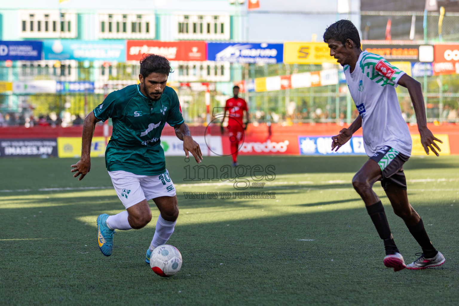 Th. Kinbidhoo vs Th. Vilufushi in Day 6 of Golden Futsal Challenge 2024 was held on Saturday, 20th January 2024, in Hulhumale', Maldives 
Photos: Hassan Simah / images.mv