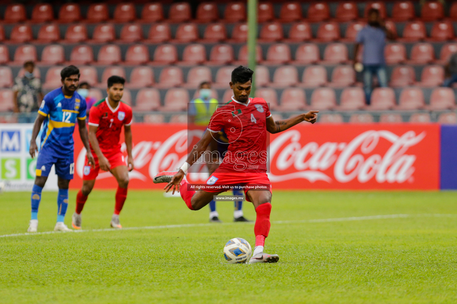 Bangladesh vs Sri Lanka in SAFF Championship 2021 held on 1st October 2021 in Galolhu National Stadium, Male', Maldives