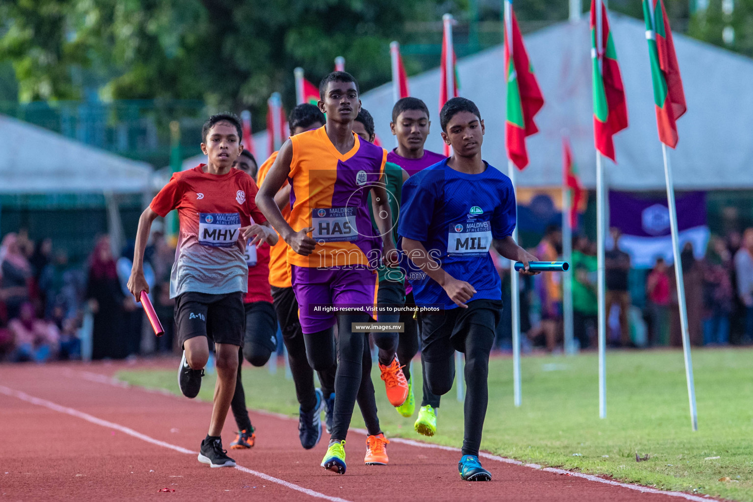 Day 3 of Inter-School Athletics Championship held in Male', Maldives on 25th May 2022. Photos by: Maanish / images.mv