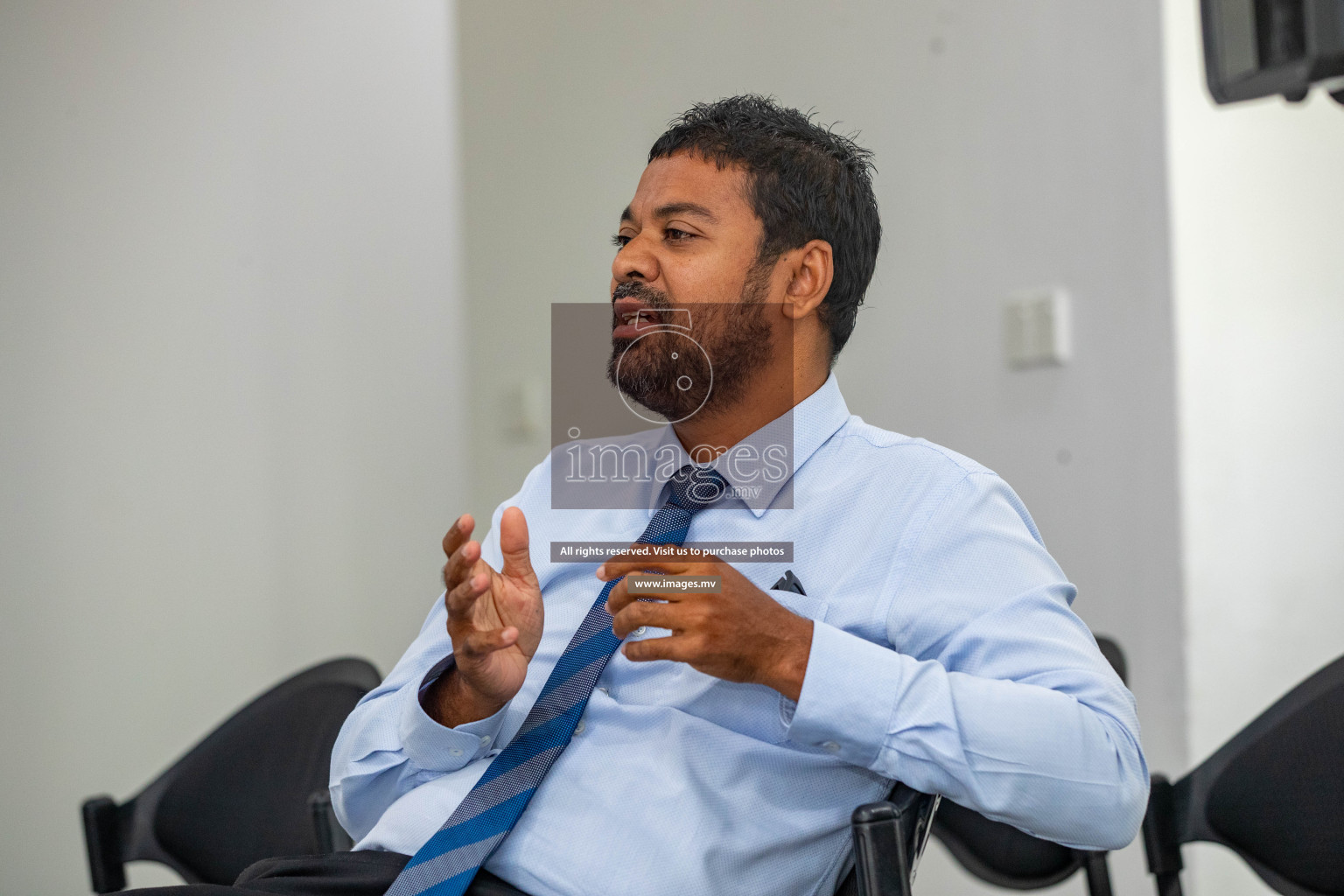 Charity Shield 2023 Pre Match Press Conference held in National Football Stadium, Male', Maldives Photos: Nausham Waheed / Images.mv