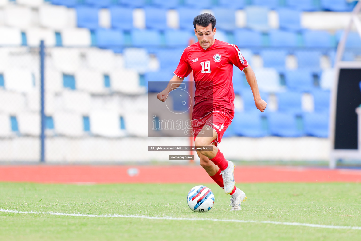 Lebanon vs Maldives in SAFF Championship 2023 held in Sree Kanteerava Stadium, Bengaluru, India, on Tuesday, 28th June 2023. Photos: Nausham Waheed, Hassan Simah / images.mv