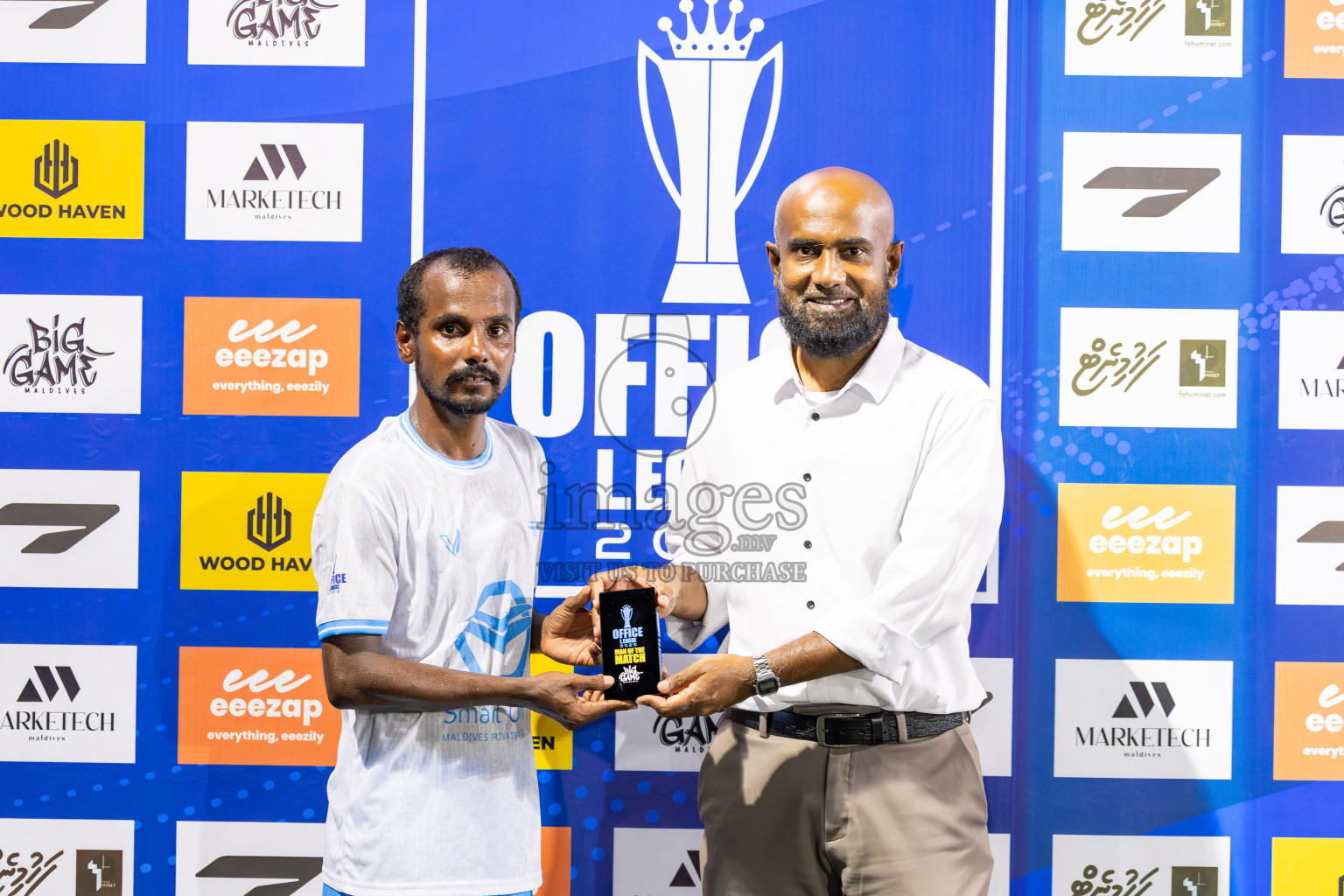 Smartown FC vs Maldives Post Limited in Day 7 of Office League 2025 was held on Tuesday, 22nd April 2025 in Hulhumale', Maldives. Photos: Ismail Thoriq / images.mv