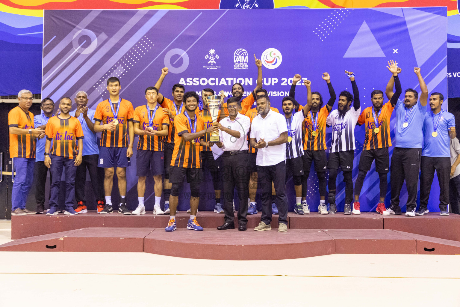 Final of Men's Division of Volleyball Association Cup 2023 held in Male', Maldives on Tuesday, 26th December 2023 at Social Center Indoor Hall Photos By: Nausham Waheed /images.mv