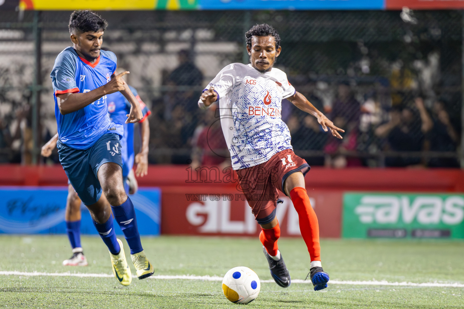 Th Dhiyamigili vs Th Vilufushi  in Day 6 of Golden Futsal Challenge 2025 on Friday, 6th January 2025, in Hulhumale', Maldives
Photos: Ismail Thoriq / images.mv