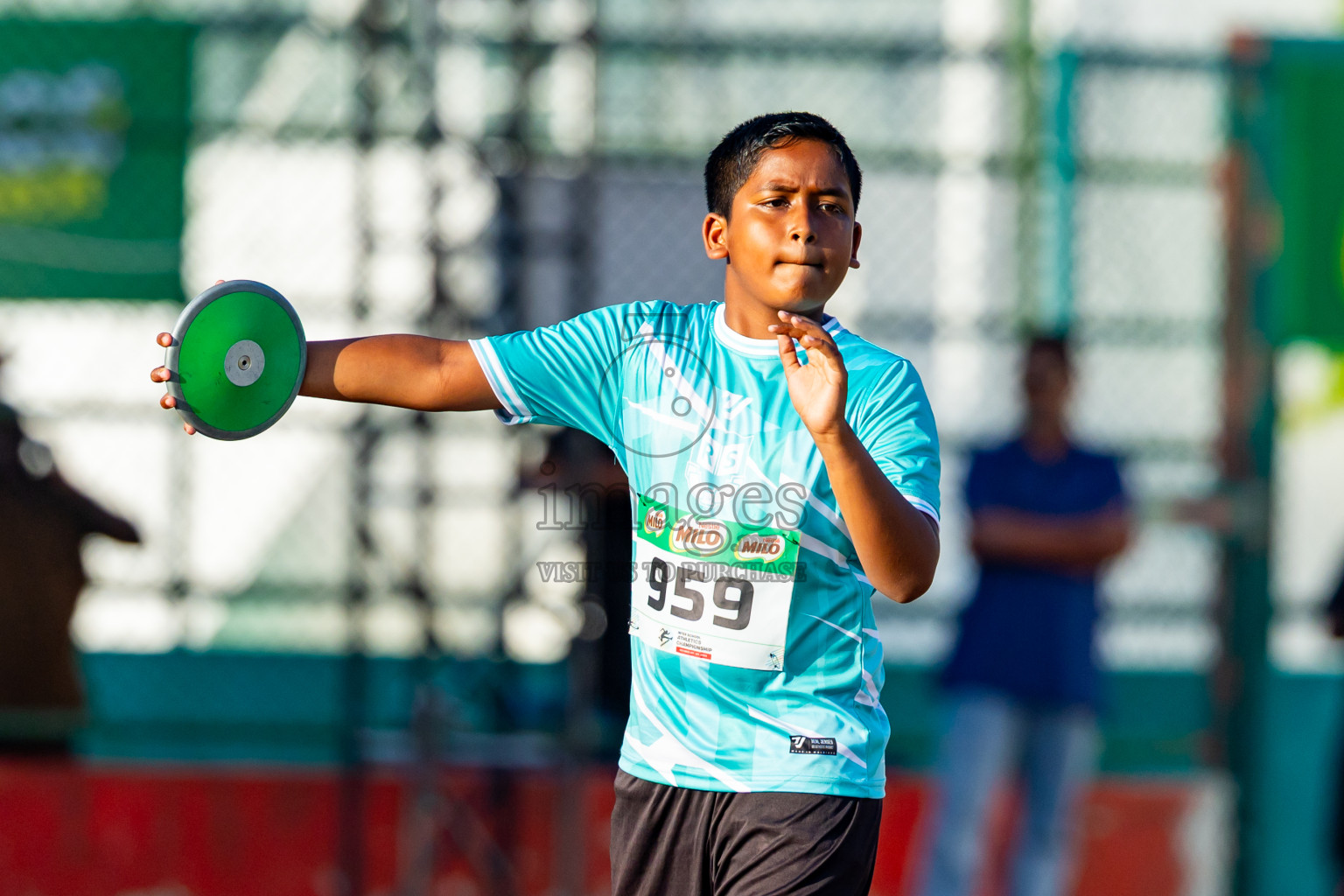 Day 4 of Inter-school Athletics Championship 2025 held in Ekuveni Synthetic Track, Male', Maldives on Thursday, 09th October 2025. Photos by: Nausham Waheed / Images.mv