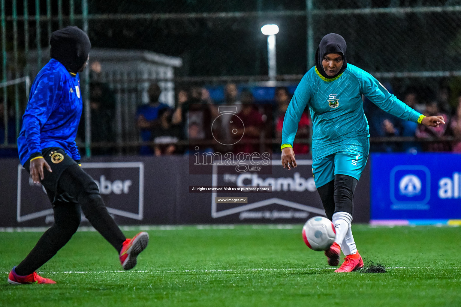 MPL vs WAMCO in Eighteen Thirty Women's Futsal Fiesta 2022 was held in Hulhumale', Maldives on Saturday, 8th October 2022. Photos: Nausham Waheed / images.mv