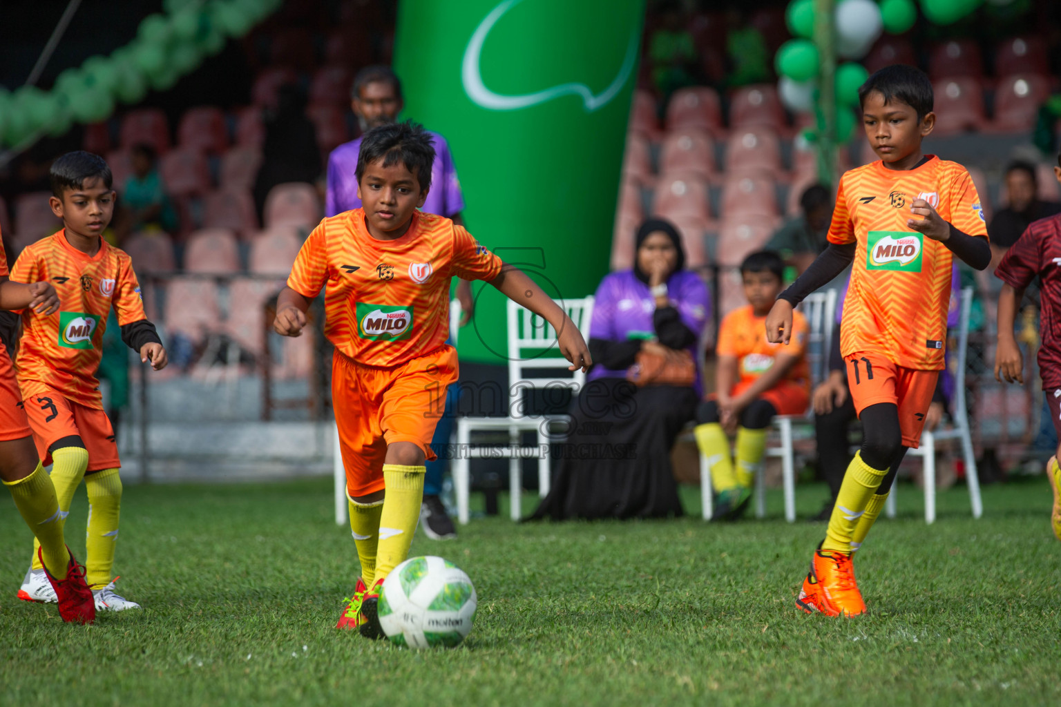 Day 2 of MILO Kids Football Fiesta was held at National Stadium in Male', Maldives on Saturday, 24th February 2024.