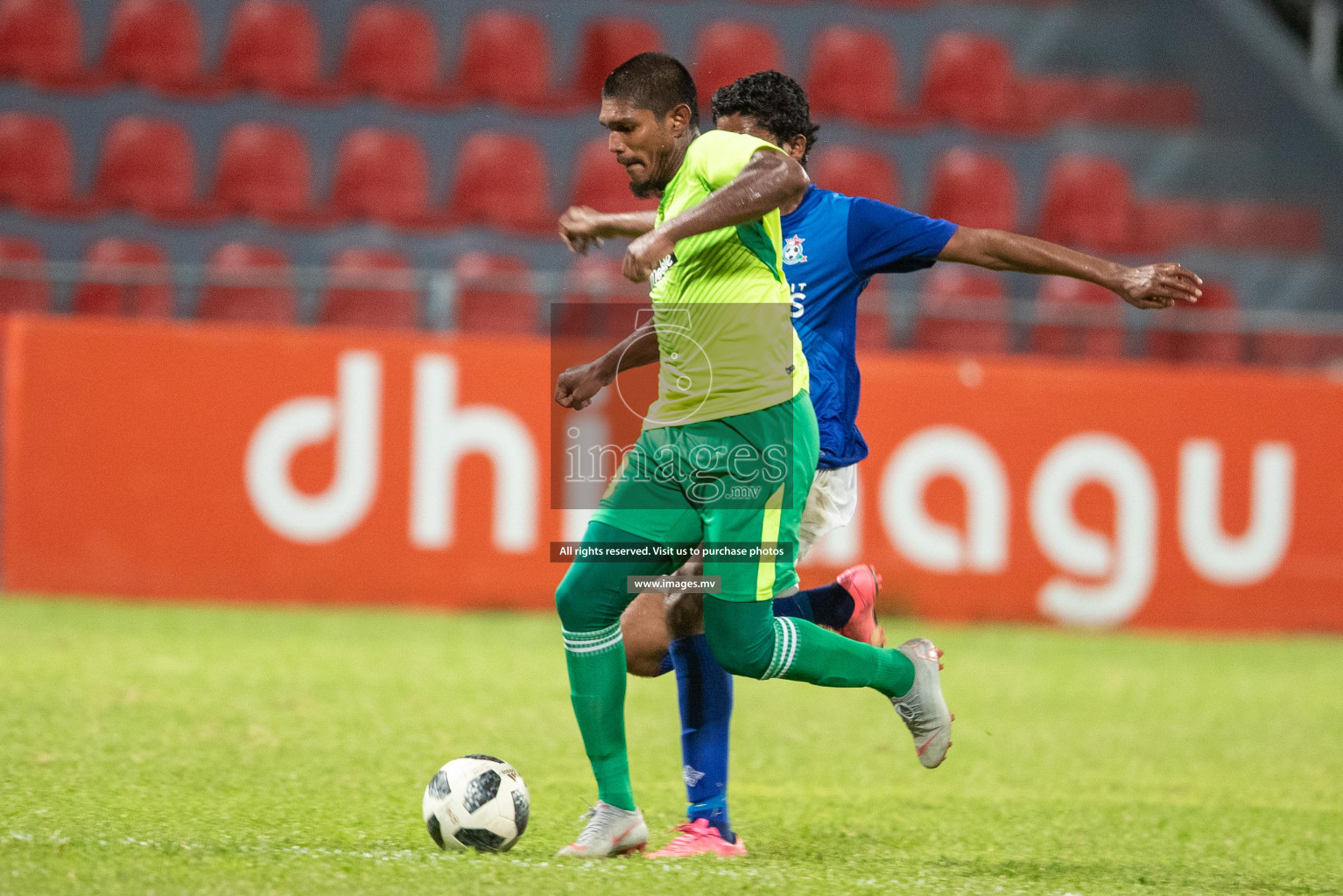 Maziya SRC vs Nilandhoo in Dhiraagu Dhivehi Premier League 2019 held in Male', Maldives on 25th June 2019 Photos: Shuadh Abdul Sattar/images.mv