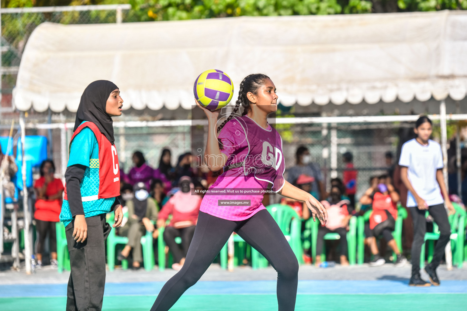 Day3 of Junior Netball Championship 2022 on 5 March 2022 held in Male', Maldives. Photos by Nausham Waheed.