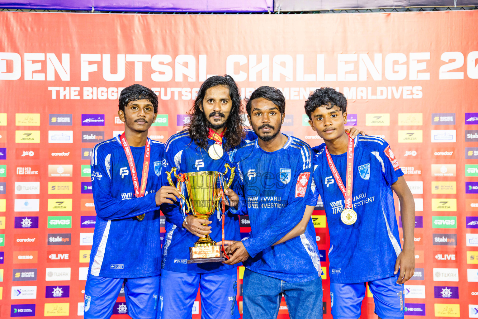 AA. Mathiveri VS AA. Thoddoo in Atoll Round Final on Day 20 of Golden Futsal Challenge 2025 was held on Thursday, 23rd January 2025, in Hulhumale', Maldives. Photos: Abdulla Abeed / images.mv