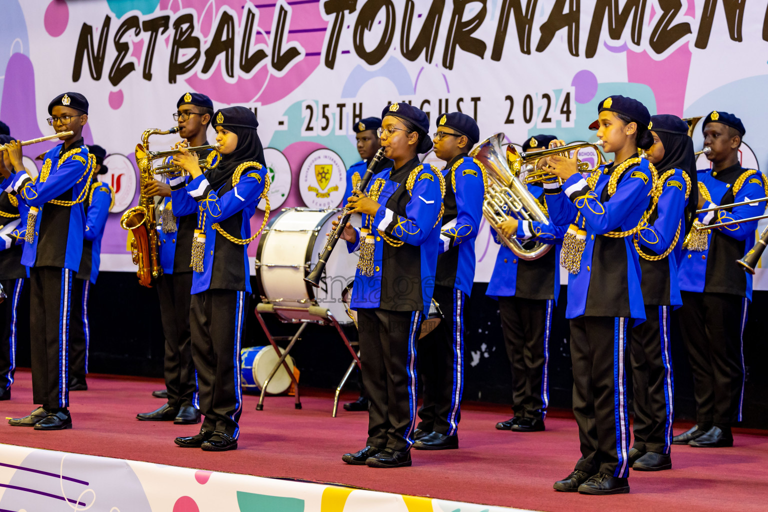 Day 1 of 25th Milo Inter-School Netball Tournament was held in Social Center at Male', Maldives on Thursday, 8th August 2024. Photos: Nausham Waheed / images.mv