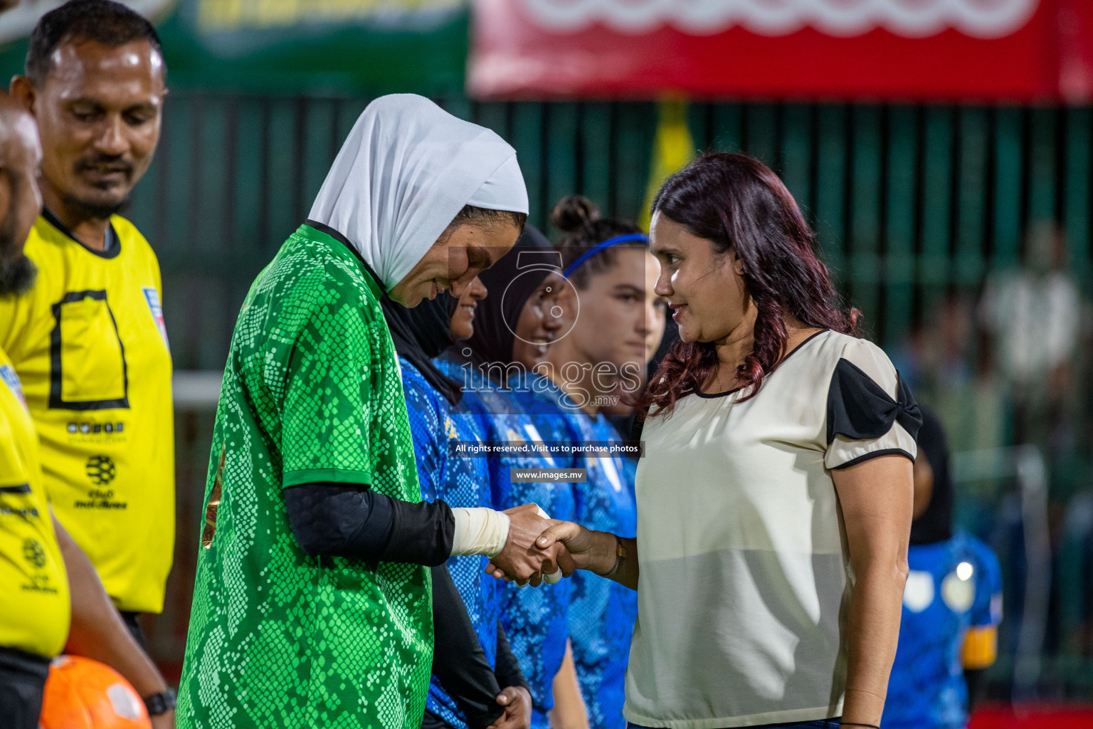 MPL vs Police Club in the Semi Finals of 18/30 Women's Futsal Fiesta 2021 held in Hulhumale, Maldives on 14th December 2021. Photos: Ismail Thoriq / images.mv